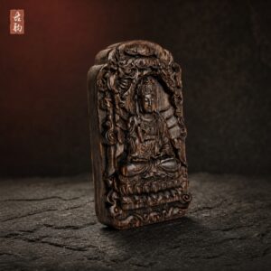 宝瓶观音 · 沉水沉香佛牌